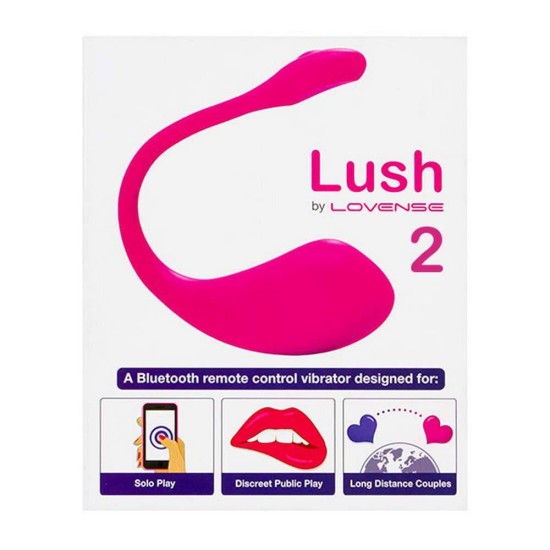 Ασύρματος Δονητής Με Εφαρμογή Κινητού – Lovense Lush 2 Wearable Bullet Vibrator Sex Toys 