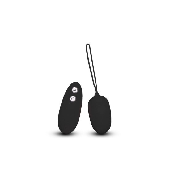 Ασύρματο Αυγό Με Δόνηση - Ultra Seven Remote Control Egg Black 6cm Sex Toys 