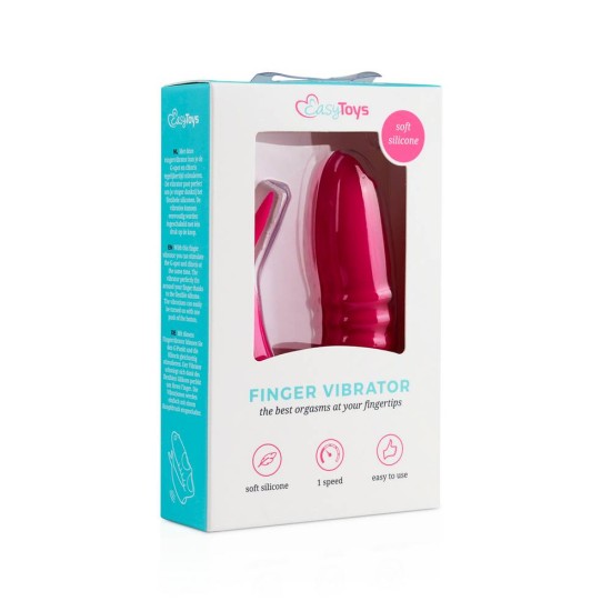 Δονητής Δάχτυλου - Finger Vibrator Pink 8,5cm Sex Toys 