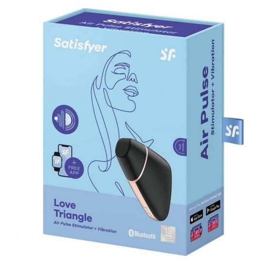 Κλειτοριδικός Δονητής Με Εφαρμογή Κινητού - Satisfyer Love Triangle Sucking Vibrator Sex Toys 