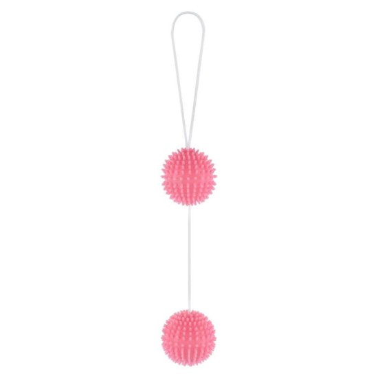 Κολπικές Μπάλες Με Κουκκίδες – Girly Giggle Love Balls Soft Pink Sex Toys 