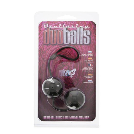 Κολπικές Μπάλες - Marbilized Duo Balls Black 18cm Sex Toys 