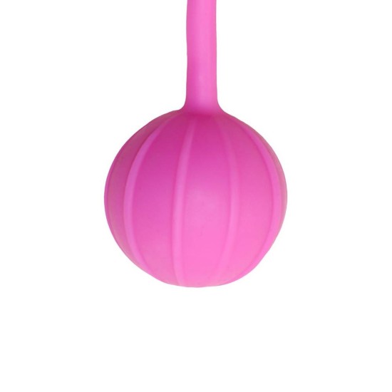 Κολπικές Μπάλες Με Βαρίδι - Easytoys Vertical Ribbed Geisha Balls Pink 16cm Sex Toys 