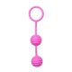 Κολπικές Μπάλες Σιλικόνης - Easytoys Horizontal Ribbed Geisha Balls Pink 16cm Sex Toys 