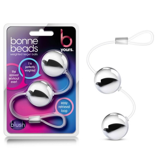 Μπάλες Εκγύμνασης Κόλπου - B Yours Bonne Kegel Beads Silver Sex Toys 