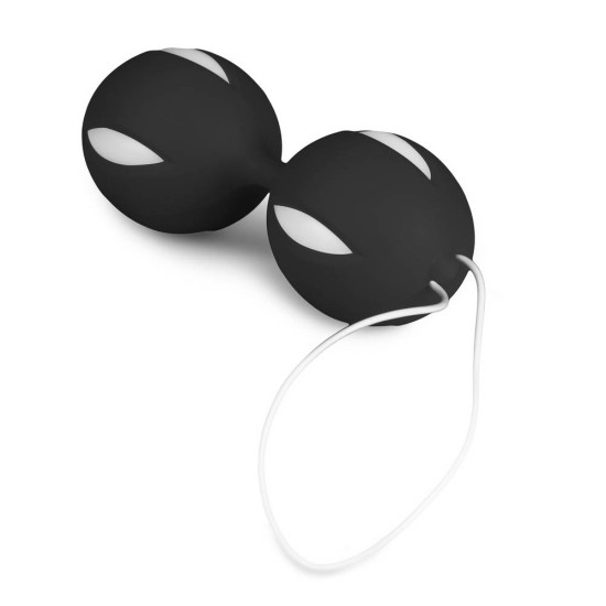Wiggle Duo Kegel Ball Black/White 19cm Sex Toys