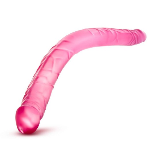 Διπλό Jelly Ομοίωμα Πέους - B Yours Double Dildo Pink 41cm Sex Toys 