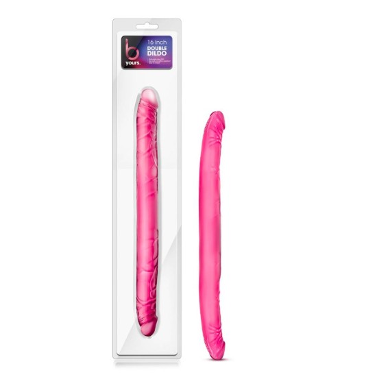 Διπλό Jelly Ομοίωμα Πέους - B Yours Double Dildo Pink 41cm Sex Toys 