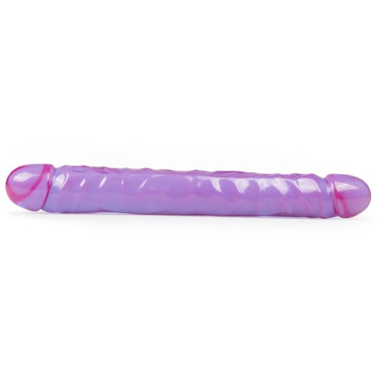 Διπλό Jelly Ομοίωμα Πέους - Crystal Jellies Double Dildo Purple 30,5cm Sex Toys 