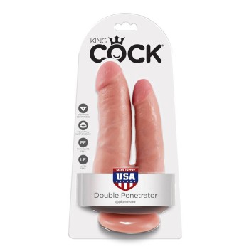 Διπλό Ομοίωμα - King Cock Double Penetrator Flesh 21cm