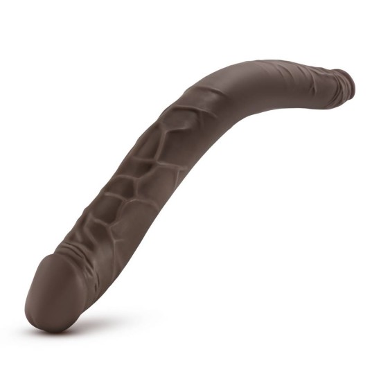 Διπλό Ομοίωμα Πέους - Dr. Skin Double Dildo Chocolate 41cm Sex Toys 