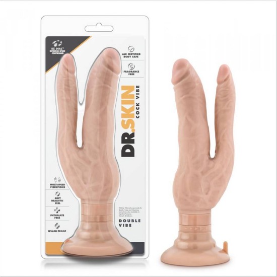Διπλό Ομοίωμα Πέους Με Δόνηση - Cock Vibe Double Vibrator Beige Sex Toys 