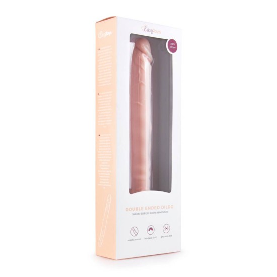 Διπλό Ομοίωμα Πέους Σιλικόνης - Realistic Double Ended Dildo Flesh 30cm Sex Toys 