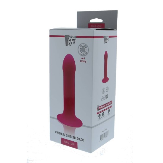 Μαλακό Ομοίωμα Σιλικόνης Με Βεντούζα - Solid Love Premium Dildo Pink 17cm Sex Toys 