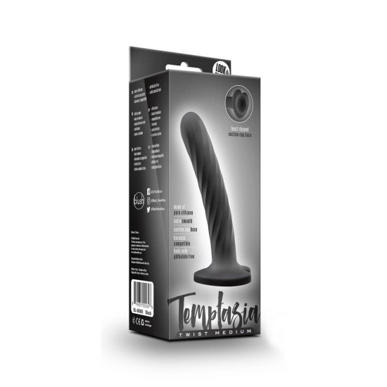 Μη Ρεαλιστικό Ομοίωμα Σιλικόνης - Temptasia Twist Medium Black 11.4cm Sex Toys 