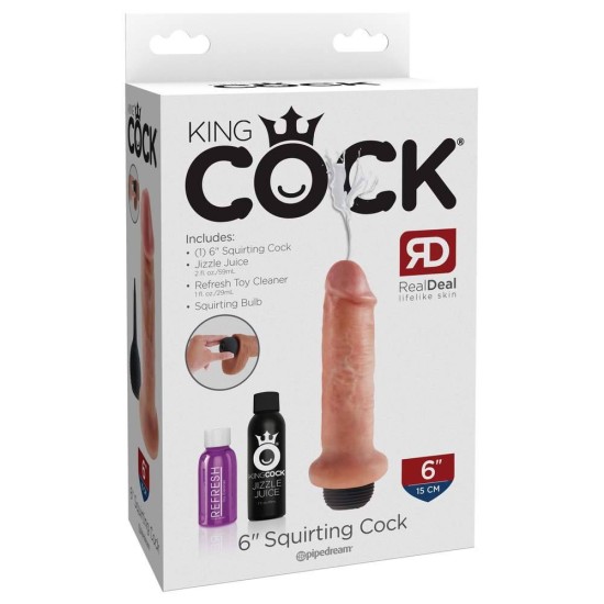 Πέος Εκσπερμάτισης – King Cock Squirting Cock Flesh 15cm Sex Toys 