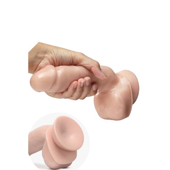 Μαλακό & Εύκαμπτο Ομοίωμα Πέους Με Όρχεις - Dr. Skin Self Lubricating Dildo 21.5cm Sex Toys 