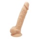 Μαλακό Ομοίωμα Σιλικόνης Με Όρχεις & Βεντούζα - Real Love Dildo Flesh 18cm Sex Toys 