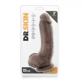 Mr. Mayor Dildo With Suction Cup Chocolate 23cm