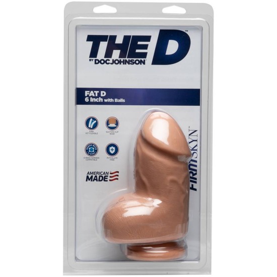 Ομοίωμα Πέους Με Όρχεις & Βεντούζα - The Fat D 16 cm Sex Toys 