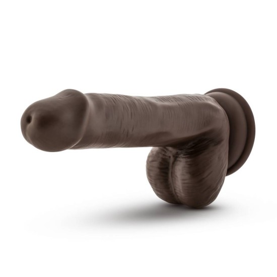 Ομοίωμα Πέους Με Όρχεις & Βεντούζα - Loverboy Topgun Tommy Chocolate Dildo 12cm Sex Toys 