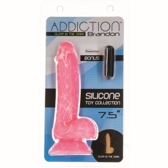Brandon Silicone Dong Glow In The Dark Sex Toys