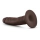 Dr Skin Cock With Suction Cup Chocolate 14cm Sex Toys