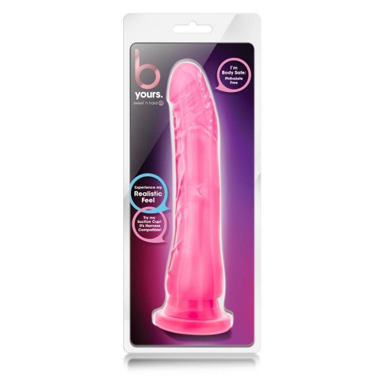 Ομοίωμα Πέους Με Βεντούζα - B Yours Sweet N Hard 6 Pink 19cm Sex Toys 