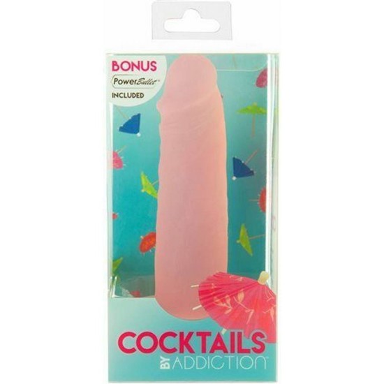 Addiction Cocktails Silicone Dildo Peach Bellini 14cm Sex Toys