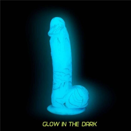 Ομοίωμα Πέους Με Μίνι Δονητή - Addiction Luke Glow In The Dark Dildo 19cm Sex Toys 