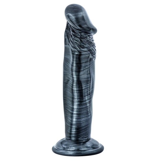 Ομοίωμα Πέους Χωρίς Όρχεις - Jet Ebony Dildo Carbon Metallic 15cm Sex Toys 