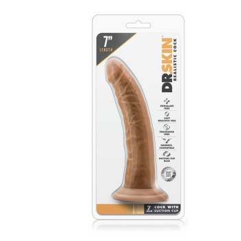Dr.Skin Cock Suction Cup Mocha 19cm