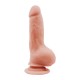 Ομοίωμα Πέους Με Όρχεις & Βεντούζα - All Time Favorites Bendable Dildo Flesh 18cm Sex Toys 