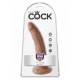 Ομοίωμα Πέους Με Βεντούζα - King Cock Dildo 7 Brown Sex Toys 