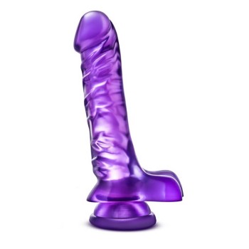 Ρεαλιστικό Ομοίωμα Πέους Με Όρχεις - B Yours Basic 8 Purple 24cm