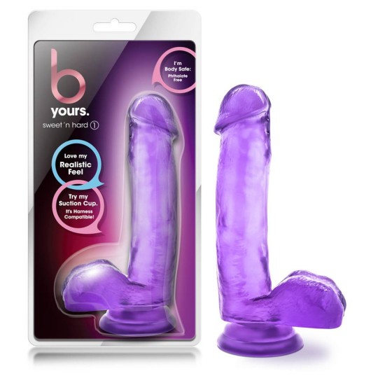 Ρεαλιστικό Ομοίωμα Πέους - Sweet N Hard 1 Purple 18cm Sex Toys 