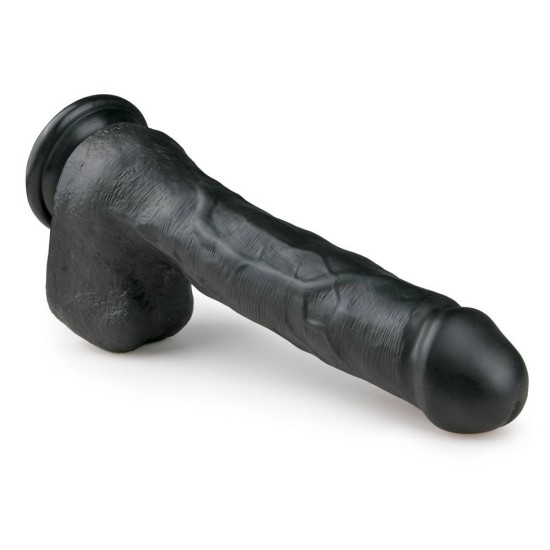 Μεγάλο Ομοίωμα Πέους Με Όρχεις - Realistic Dildo Black 29,5 cm Sex Toys 