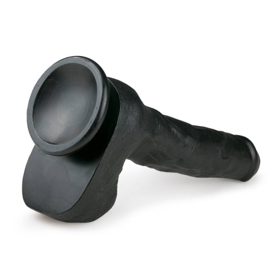 Μεγάλο Ομοίωμα Πέους Με Όρχεις - Realistic Dildo Black 29,5 cm Sex Toys 