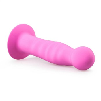 Silicone Suction Cup Dildo Pink 14cm
