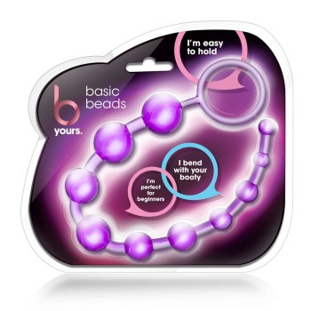 B Yours Basic Beads Purple 32cm
