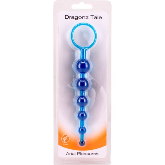 Μπίλιες Πρωκτού - Dragonz Tale Anal Pleasures Blue 16cm Sex Toys 