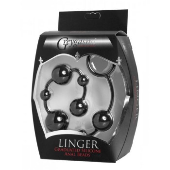 Linger Graduated Silicone Anal Beads 35 cm