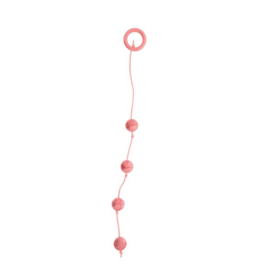 Good Vibes Anal Beads Medium Pink 32cm Sex Toys