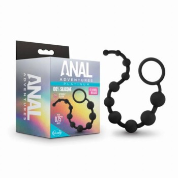 Anal Adventures Platinum Silicone Anal Beads