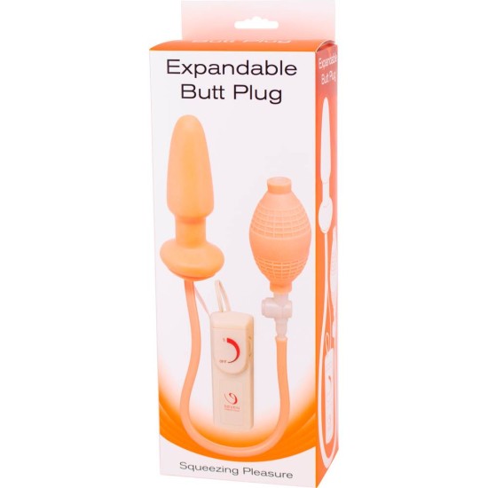 Φουσκωτή Σφήνα Με Δόνηση - Expandable Butt Plug Vibrating 11,5cm Sex Toys 