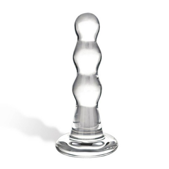 Triple Play Beaded Glass Butt Plug Sex Toys