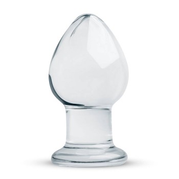 Γυάλινη Σφήνα - Glass Buttplug Clear No 26 9cm