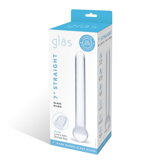 Glas Straight Glass Dildo Clear 17.8cm Sex Toys