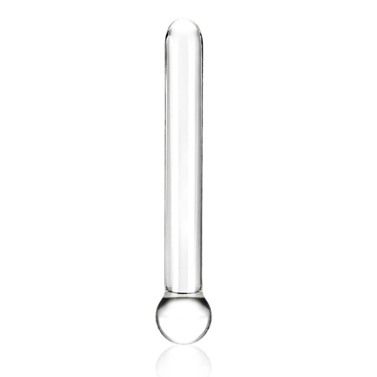Λεπτό Γυάλινο Ομοίωμα - Glas Straight Glass Dildo Clear 17.8cm Sex Toys 