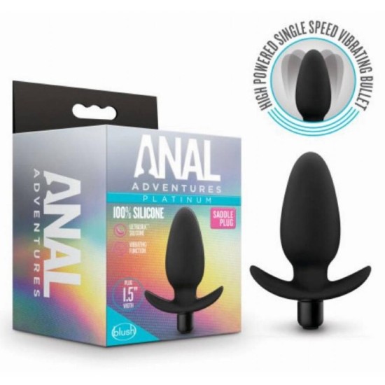 Anal Adventures Platinum Vibrating Saddle Plug Sex Toys